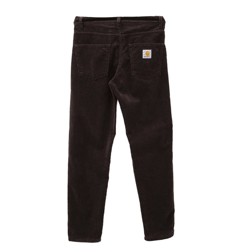 Carhartt WIP Newel Pant Dark Umber RInsed I027232_0W5_02 Degli Uberti